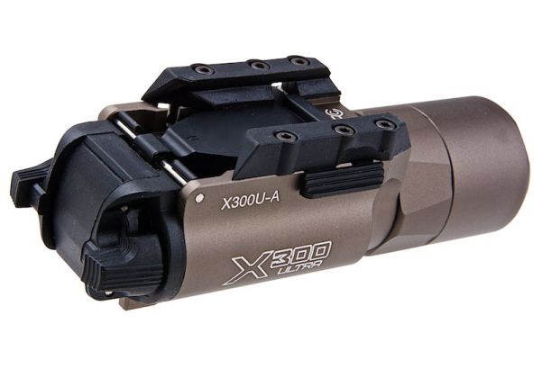500 Lumen LED Hunting Flashlight With Picatinny Mount – X300U-A Style – Black, 200m Range