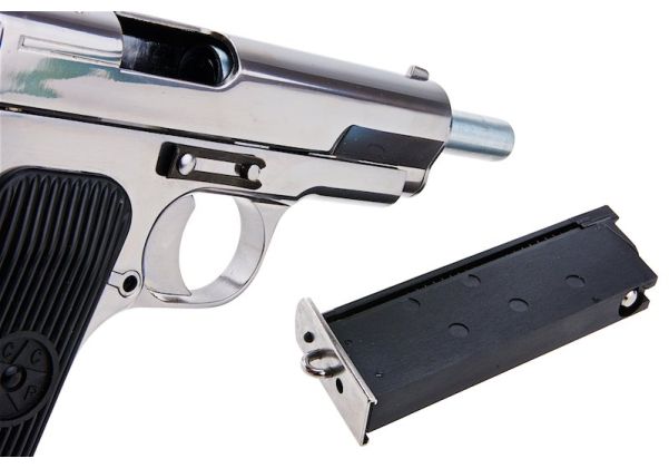 SRC TT33 SR-33 GBB Airsoft Pistol - Silver | RedWolf