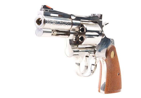 Tanaka Colt Python .357 Magnum R-Model 3 Inch Nickel Finish Gas 