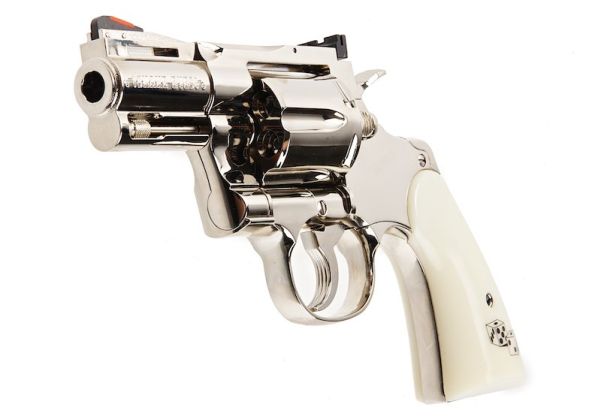 Tanaka Colt Python .357 Magnum 'Snake Eyes' 2.5inch R-model Nickel 