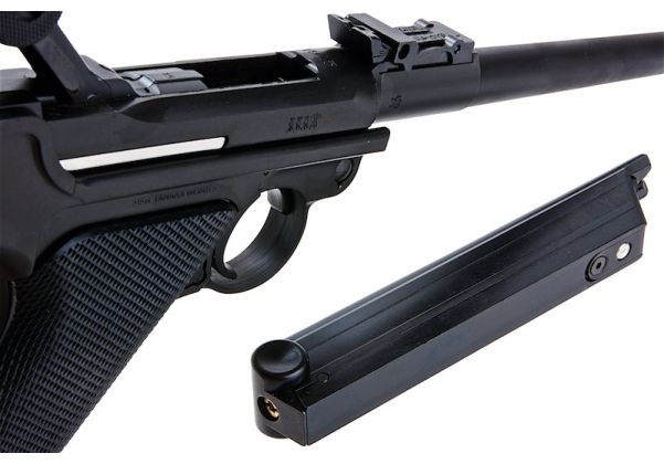 Tanaka Luger P08 8inch (DWM) HW GBB Airsoft Pistol | RedWolf