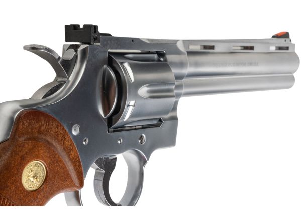 Tanaka Colt Python 6inch R-model Stainless Finish Model Gun | RedWolf