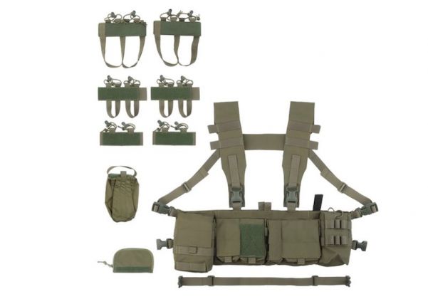 Lancer Tactical Light Weight Chest Rig (Colors: Black, Tan, OD