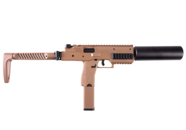 Vorsk VMP-1 GBB SMG with 2 Magazines & Suppressor - Tan | RedWolf