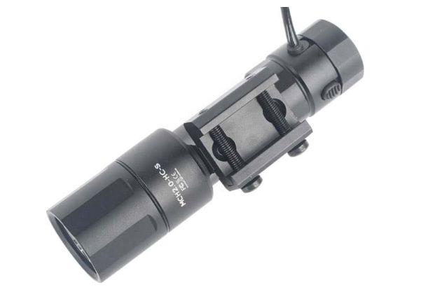 AIRSOFT リチウムイオンファン ハンドル付き WADSN CD Style RE Airsoft 2.0 Micro Flashlight with Switch (Black