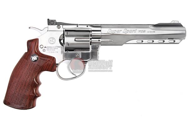 WG Full Metal 6 Revolver Co2 Non-Blowback (Silver) 