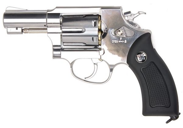 Wingun M36 CO2 Full Metal Revolver, Black - Airsoft Extreme
