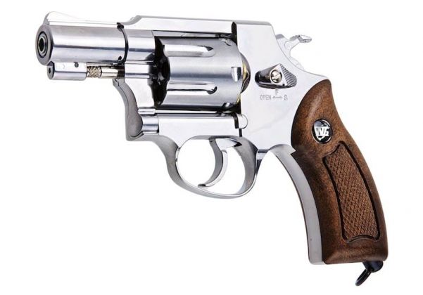 WinGun Airsoft Revolver CO2 733 (2 inch, Brown Grip, 6mm Version