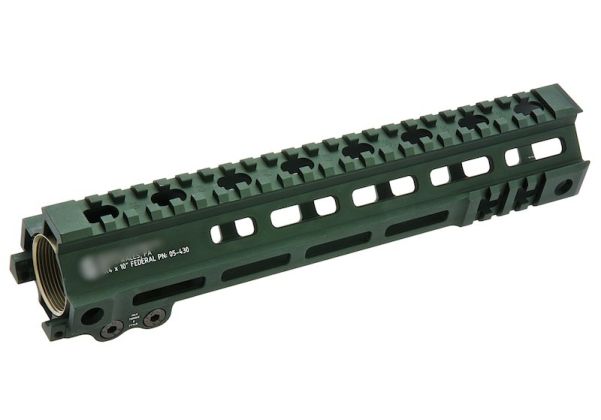 Z-Parts MK4 Rail (Aluminum, 10 inch with Barrel Nut) for GHK M4 GBBR  Airsoft - OD Green | RedWolf