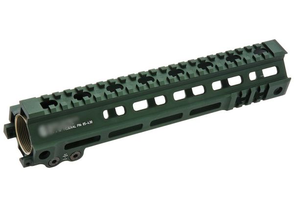 Z-Parts MK4 Rail (Aluminum, 10 inch with Barrel Nut) for VFC M4 GBBR  Airsoft - OD Green | RedWolf