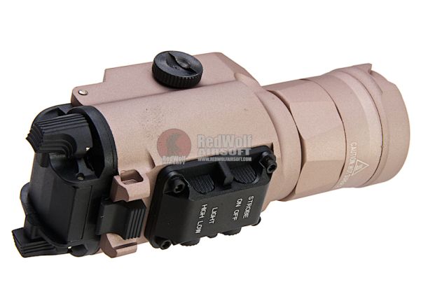 Blackcat Airsoft HX35 Tactical Flashlight - Tan | RedWolf