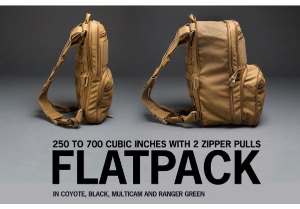 Haley Strategic FLATPACK Expandable Compact Assault Pack - Black