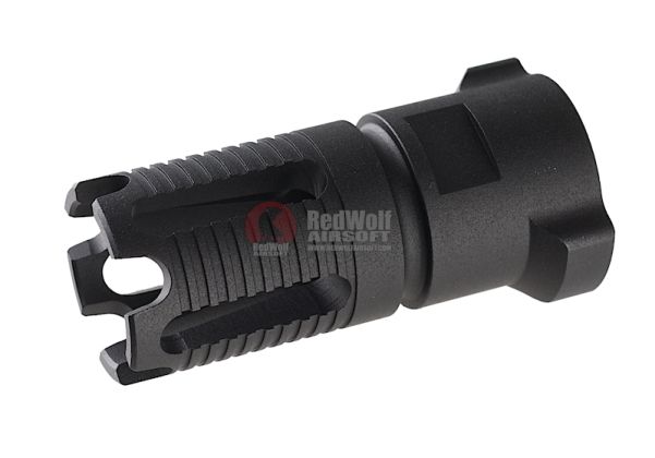 マッドブルエアソフト　GEMTECH公認G5サイレンサー Madbull Airsoft Gemtech G5 (CCW) Barrel Extension - Black