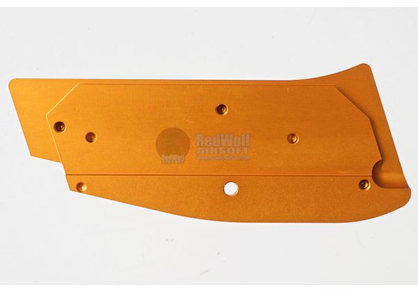 KJ Works CZ Logo Aluminium Hand Grip for CZ SP-01 Shadow - Orange