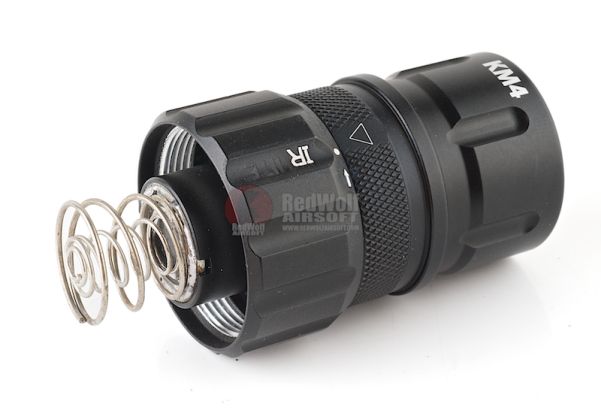 【中古】SUREFIRE KT4-HA CONVERSION KIT 後期型CBベゼル ターボヘッド Crenelated Bezel M3 M3T M4 M6 M96x等M規格対応 検（6P SureFire KT1 TurboHead Conversion Kit for 6V Z2, C2, 6P, D2