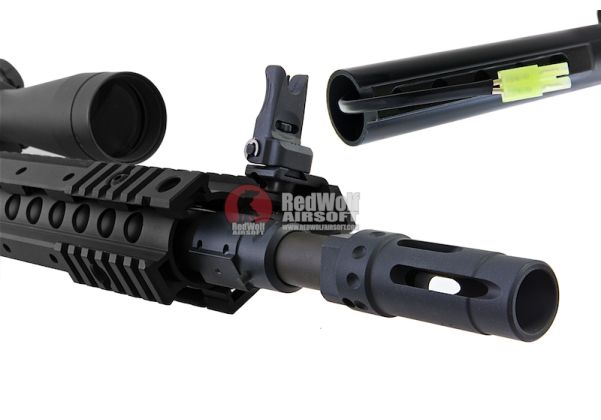 ARES SR25-M110K Airsoft M4 AEG Sniper - Black (Licensed by