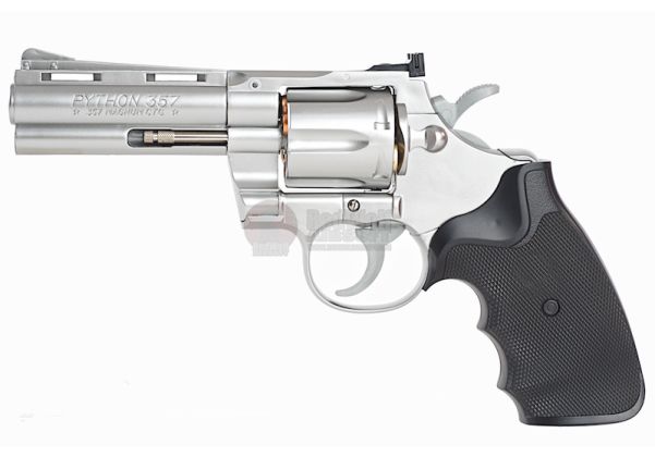 Tokyo Marui Spring Python 357 4 inch Airsoft Revolver (Stainless 