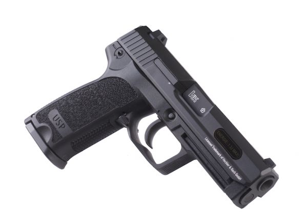 Pistolet HK USP compact billes 6mm à ressort 0,5J + billes + porte cible +  cibles - Pistolets (10279262)