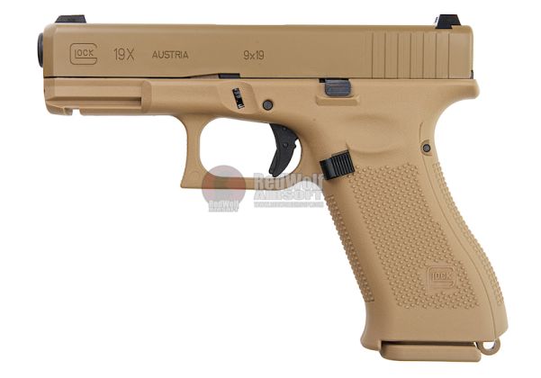 Umarex Glock 19x Green Gas GBB Airsoft Pistol - Tan (by VFC)