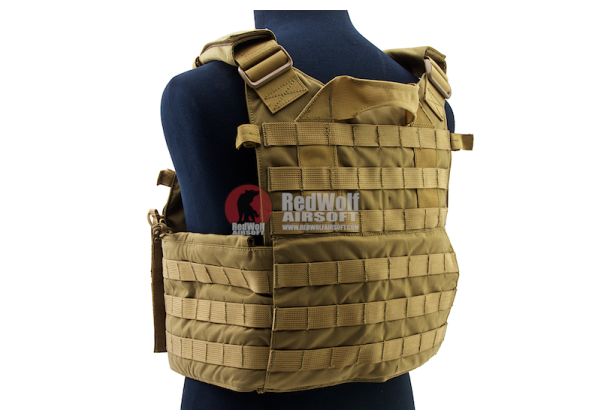 PANTAC MOLLE LT6094 Vest (Khaki, Cordura) | RedWolf
