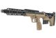 SILVERBACK SRS A2 / M2 AIRSOFT SNIPER RIFLE (COVERT, 16 INCH BARREL) LICENSED BY DESERT TECH - FDE (LEFT HAND)