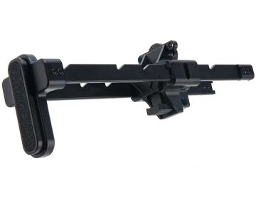 Bow Master VFC MP5K GBB Airsoft GMF 5 Position Buttstock (CNC, Black) 0