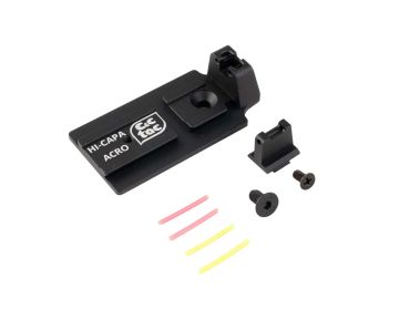 C&C Tac Tokyo Marui 5.1 GBB ACRO Adapter Plate Mount Sight Set - Black 1