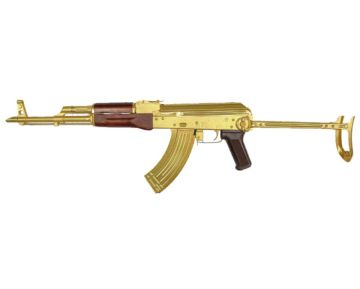 E&L AKMS 24K Gold Plated AEG Airsoft Rifle (10 Years Anniversary Limited Edition)