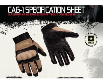 Wiley X CAG-1 Glove (Medium /Coyote Brown) 1