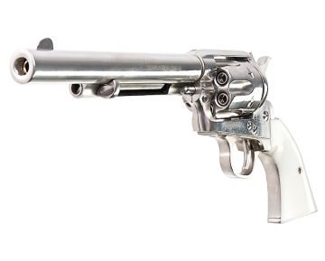 King Arms SAA .45 Peacemaker Revolver M - Silver (Gas Version) 0