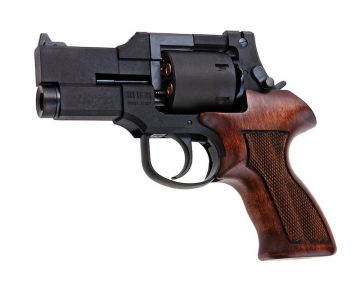 Marushin Mateba Gas Revolver 3 inch - Black (Heavyweight Wood Grip Version)