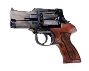 Marushin Mateba Gas Revolver 3 inch - W Deep Black (Heavyweight Wood Grip Version)