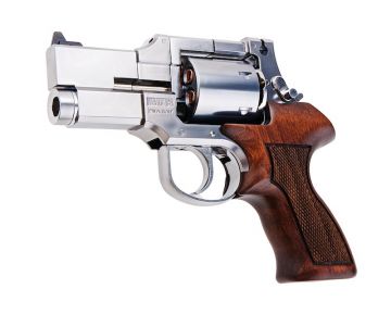 Marushin Mateba Gas Revolver 3 inch - Silver (Heavyweight Wood Grip Version)