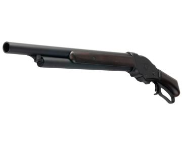 Marushin M1887 Short Gas Shotgun - Heavy Weight Matt Black Coating with Wood Stock