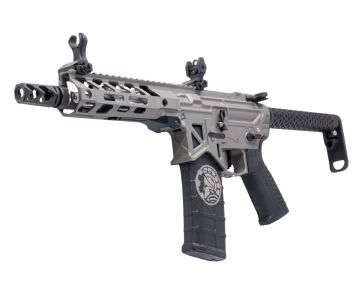 RWC Battle Arms Development OIP Style SBR Airsoft M4 AEG Rifle - Cerakote Stainless