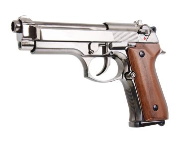 SRC SR92 Fusion M92 GBB Airsoft Pistol w/ Wood Grip 0