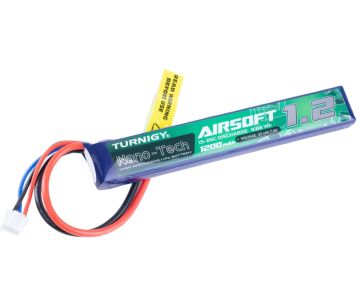 Turnigy Nano-tech 7.4V 1200mah 2S 15~25C Lipo Airsoft Pack -Tamiya 1