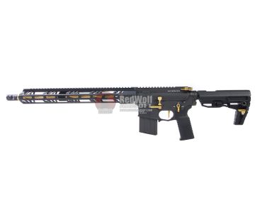 A&K Full Metal SR-25 Airsoft AEG Rifle Gun with Stubby Stock