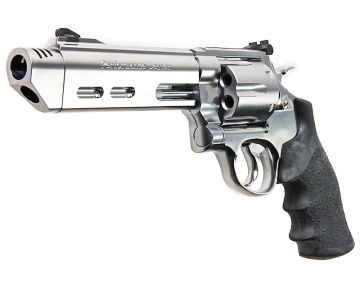 TANAKA S&W M629 PERFORMANCE CENTER PC 5 INCH V-COMP STAINLESS VER.3 GAS REVOLVER - SILVER