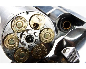 TANAKA S&W M629 PC 6INCH TARGET HUNTER STAINLESS VER.3 GAS REVOLVER - SILVER