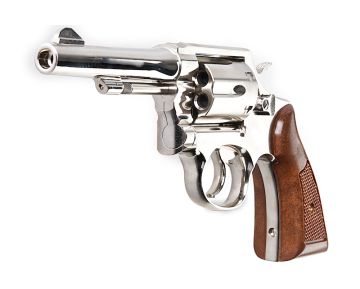 Tanaka Revolver S&W M10 Military & Police 4 Inch Nickel Finish Ver.3 (Gas Version) -  Silver