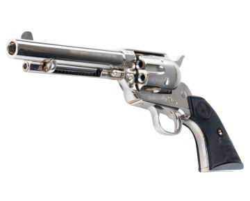 Tanaka Colt Single Action Army 2nd Generation 5-1/2 inch Pegasas 2 Gas Revolver - Nickel Finish