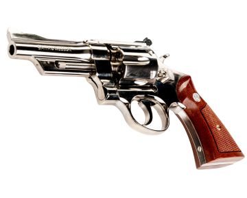 Tanaka S&W M27 'The .357 Magnum' 4 inch Model Gun - Nickel Finish