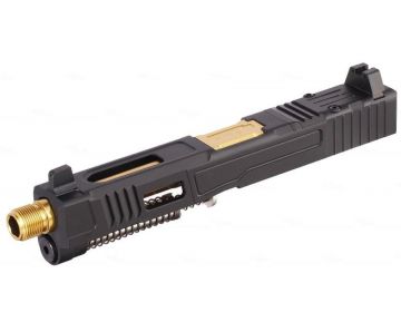 VFC Fowler Industries MKII Glock 17 Gen 5 GBB Airsoft Complete Upper Slide Set (Aluminum) 0