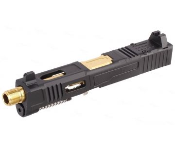 VFC Fowler Industries MKII Glock 19 Gen 4 GBB Airsoft Complete Upper Slide Set (Aluminum) 0