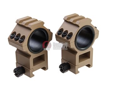 AIM-O Scope Mounts - Split (25.4mm-30mm with Top Rail) - DE
