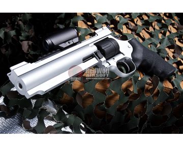 SRC 4 inch Barrel 330 FPS Titan Metal CO2 Airsoft Gun Revolver 6 Copper  Shells