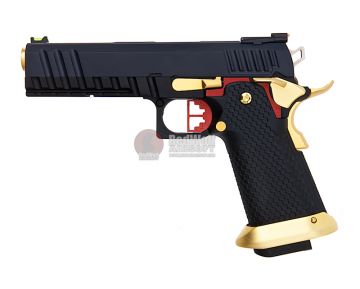 AW Custom HX20 Hi Capa GBB Airsoft Pistol - Black / Gold