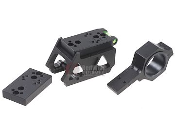 Blackcat Airsoft Multi-Purpose Offset Mount for Red Dot Sight - Black