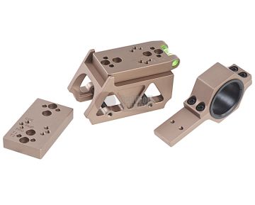 Blackcat Airsoft Multi-Purpose Offset Mount for Red Dot Sight - Tan